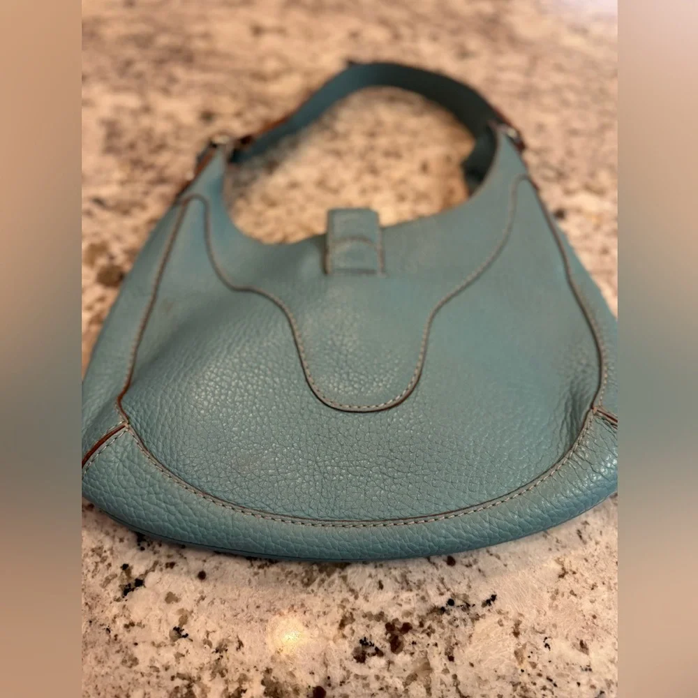 Michael Kors Aqua Hobo Bag with‎ Brass Buckle